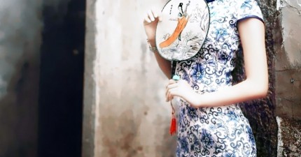 冰雪奇緣艾沙中國風旗袍